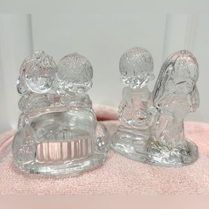 Precious Moments 1989 Vintage Wedding 💒 Crystal Figurines